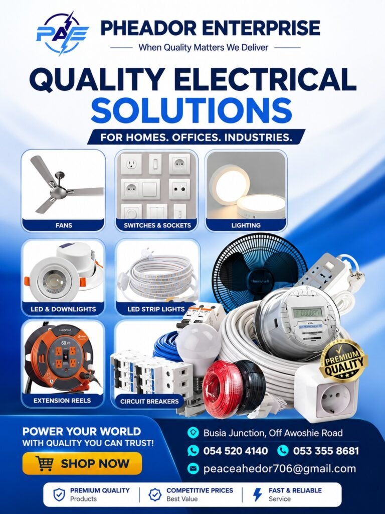 Pheador Enterprise: Quality Electrical Solutions for Modern Living